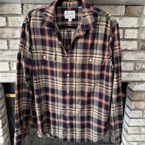 Lucky Brand flannel button down - Picture 2 of 4